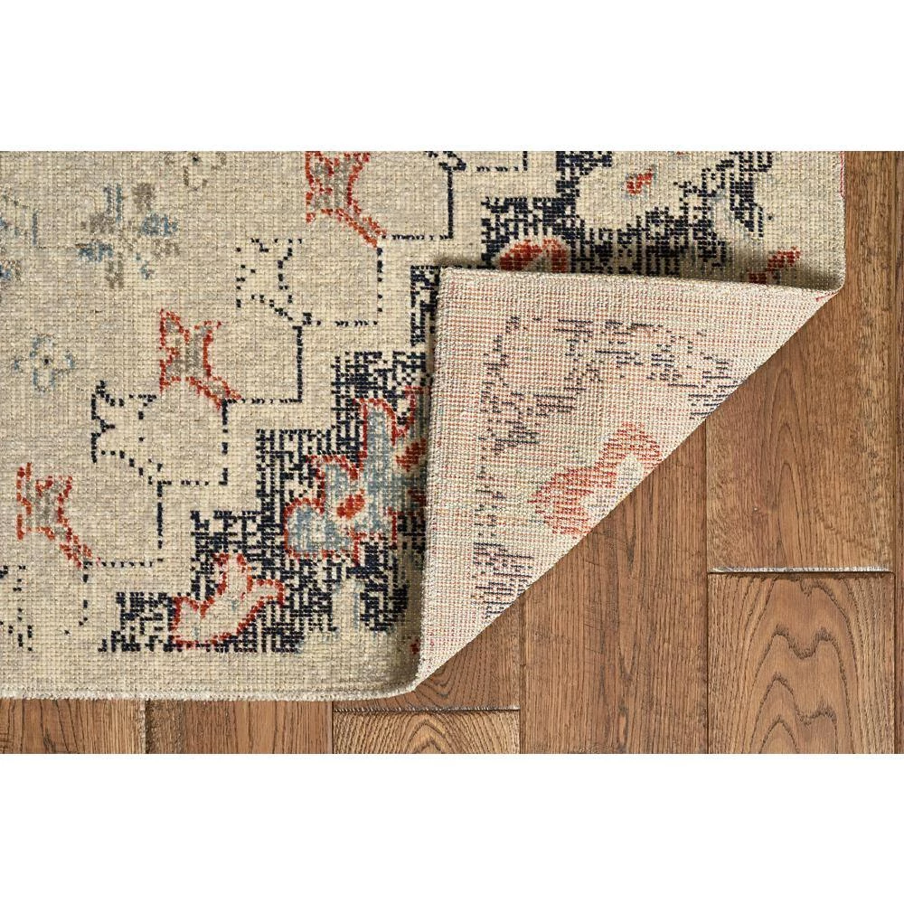 Puissant Zero Rollins Ivory and Navy 5 ft. x 7 ft. 6 in. by Linon Home Decor 4 Puissant Zero Rollins Ivory and Navy 5 ft. x 7 ft. 6 in. by Linon Home Decor - Image 2