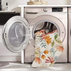 Dayton Ivory and Pink 5 ft. W x 7 ft. L Washable Polyester Indoor/Outdoor Area Rug by Linon Home Decor -Linon Home Decor Sales ivory pink linon home decor outdoor rugs thdr04037 1f 1000