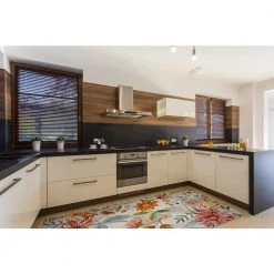 Dayton Ivory and Pink 5 ft. W x 7 ft. L Washable Polyester Indoor/Outdoor Area Rug by Linon Home Decor -Linon Home Decor Sales ivory pink linon home decor outdoor rugs thdr04037 31 1000