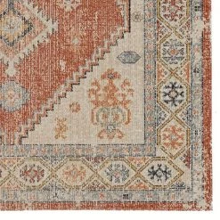 Puissant Zero Lofton Ivory and Rust 3 ft. x 5 ft. by Linon Home Decor -Linon Home Decor Sales ivory rust linon home decor area rugs thdr03872 c3 1000