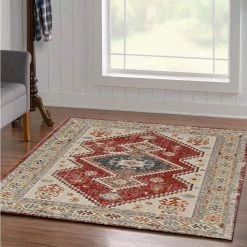 Puissant Zero Koble Ivory and Rust 5 ft. x 7 ft. 6 in. by Linon Home Decor 11 Puissant Zero Koble Ivory and Rust 5 ft. x 7 ft. 6 in. by Linon Home Decor -Linon Home Decor Sales ivory rust linon home decor area rugs thdr03897 31 1000