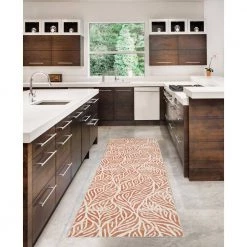 Washable Leif Ivory/Rust 2 ft. x 8 ft. by Linon Home Decor -Linon Home Decor Sales ivory rust linon home decor area rugs thdr03920 31 1000