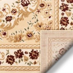 Dulcet Versaille Ivory 2 ft. x 7 ft. Traditional Medallion Runner Rug by Well Woven -Linon Home Decor Sales ivory well woven area rugs 18322 fa 1000