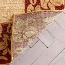 Dulcet Damask Ivory 5 ft. x 7 ft. Transitional Area Rug by Well Woven -Linon Home Decor Sales ivory well woven area rugs 19525 44 1000