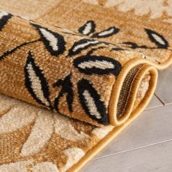 Dulcet Damask Ivory 5 ft. x 7 ft. Transitional Area Rug by Well Woven -Linon Home Decor Sales ivory well woven area rugs 19525 76 1000