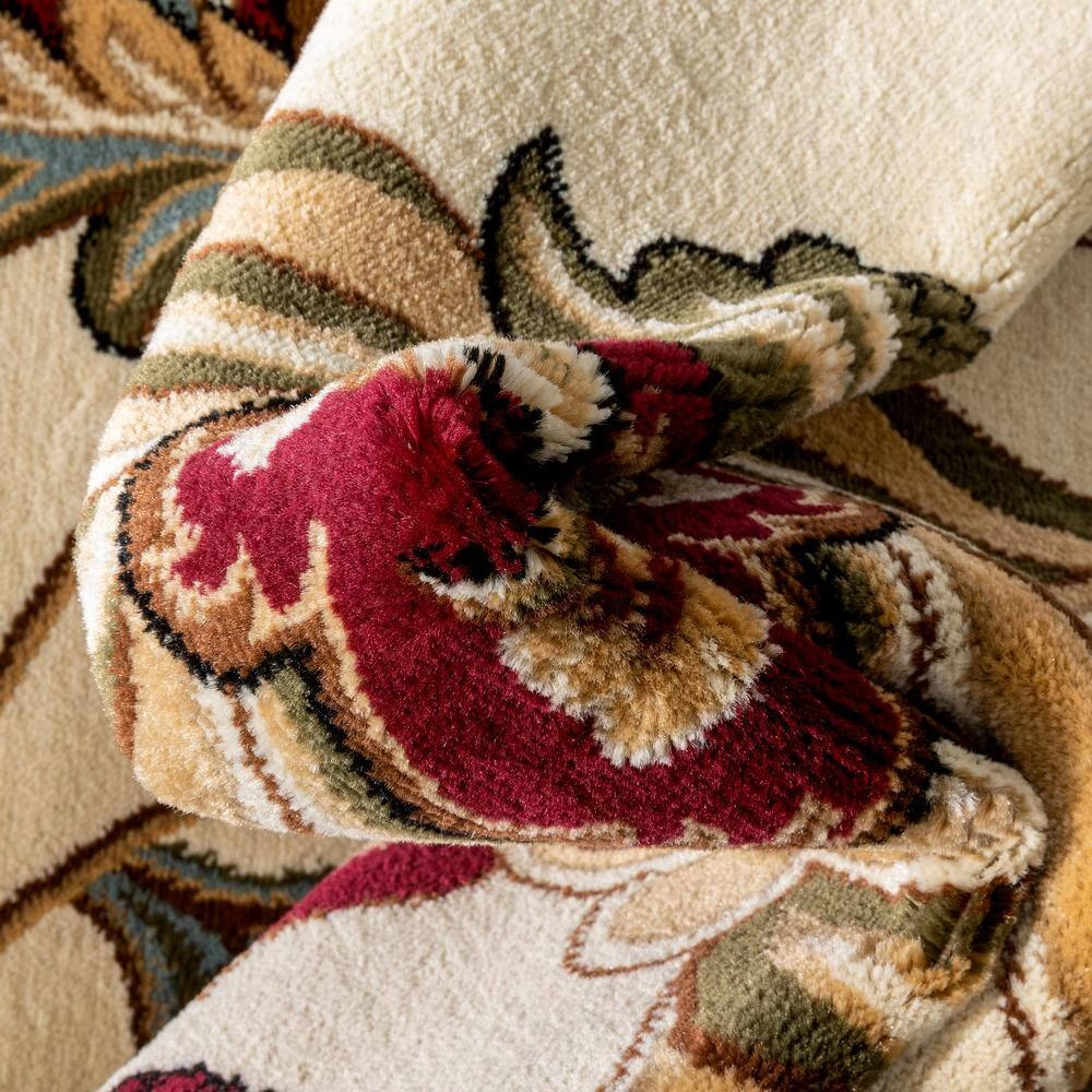 Barclay Ashley Oriental Ivory 5 ft. x 7 ft. Country and Floral Area Rug by Well Woven 6 Barclay Ashley Oriental Ivory 5 ft. x 7 ft. Country and Floral Area Rug by Well Woven - Image 4