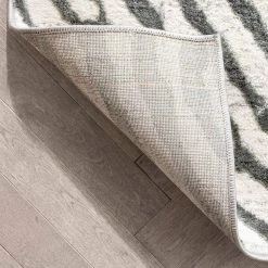 Antalia Asiya 7 ft. 10 in. x 10 ft. 6 in. Modern Geometric Ivory High-Low Area Rug by Well Woven -Linon Home Decor Sales ivory well woven area rugs ant 22 7 4f 1000