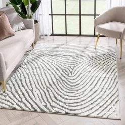 Antalia Asiya 7 ft. 10 in. x 10 ft. 6 in. Modern Geometric Ivory High-Low Area Rug by Well Woven -Linon Home Decor Sales ivory well woven area rugs ant 22 7 c3 1000