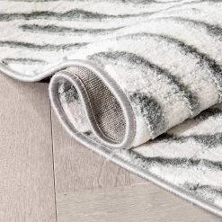 Antalia Asiya 7 ft. 10 in. x 10 ft. 6 in. Modern Geometric Ivory High-Low Area Rug by Well Woven -Linon Home Decor Sales ivory well woven area rugs ant 22 7 fa 1000