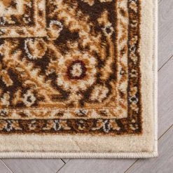 Dulcet Mykonos Ivory 5 ft. 3 in. x 7 ft. 3 in. Traditional Oriental and Persian Area Rug by Well Woven -Linon Home Decor Sales ivory well woven area rugs du 72 5 1f 1000