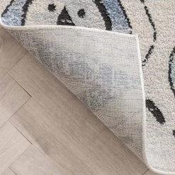 Envie Cesena Ivory 5 ft. 3 in. x 7 ft. 3 in. Tribal Moroccan Diamond Area Rug by Well Woven -Linon Home Decor Sales ivory well woven area rugs env 32 5 4f 1000