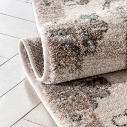 Lisbon Selma Ivory 7 ft. 10 in. x 9 ft. 10 in. Oriental Floral Pattern Vintage Area Rug by Well Woven -Linon Home Decor Sales ivory well woven area rugs lis 152 7 fa 1000