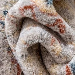 Rodeo Otero Ivory Bohemian Aztec 5 ft. 3 in. x 7 ft. 3 in. Area Rug by Well Woven -Linon Home Decor Sales ivory well woven area rugs ro 02 5 4f 1000