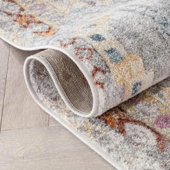 Rodeo Otero Ivory Bohemian Aztec 5 ft. 3 in. x 7 ft. 3 in. Area Rug by Well Woven -Linon Home Decor Sales ivory well woven area rugs ro 02 5 76 1000