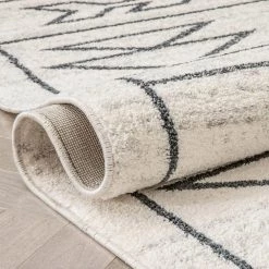 Serenity Gota Ivory Moroccan Tribal 7 ft. 10 in. x 9 ft. 10 in. Distressed Area Rug by Well Woven -Linon Home Decor Sales ivory well woven area rugs se 192 7 fa 1000