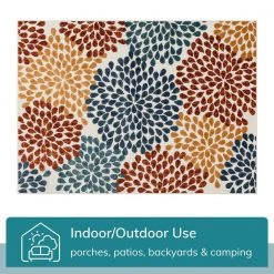 Dorado Senna Modern Ivory 7 ft. 10 in. x 9 ft. 10 in. Floral High-Low Indoor/Outdoor Area Rug by Well Woven -Linon Home Decor Sales ivory well woven outdoor rugs do 462 7 4f 1000