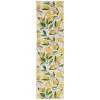 Washable Stella Ivory and Yellow 2 ft. x 8 ft. Lemon Branch Polyester Runner Rug by Linon Home Decor 1 Washable Stella Ivory and Yellow 2 ft. x 8 ft. Lemon Branch Polyester Runner Rug by Linon Home Decor -Linon Home Decor Sales ivory yellow linon home decor area rugs thd03088 64 1000