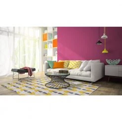 Henderson Ivory and Yellow 7 ft. x 9 ft. Washable Polyester Indoor/Outdoor Area Rug by Linon Home Decor -Linon Home Decor Sales ivory yellow linon home decor outdoor rugs thdr04062 31 1000