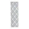 Loop-De-Loop Arbor Light Blue Moroccan Trellis 2 ft. 3 in. x 7 ft. 3 in. Flatweave Runner Rug by Well Woven -Linon Home Decor Sales light blue well woven area rugs ldl 02 2 64 1000