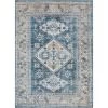 Lotus Habra Light Blue Vintage Medallion Oriental 5 ft. 3 in. x 7 ft. 3 in. Machine Washable Area Rug by Well Woven -Linon Home Decor Sales light blue well woven area rugs lot 16 5 64 1000