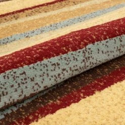 Miami Aria Hills Modern Stripe Multi 5 ft. x 7 ft. Area Rug by Well Woven -Linon Home Decor Sales multi well woven area rugs 84025 1f 1000