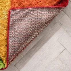 Lolly Mika Multi 7 ft. 10 in. x 9 ft. 10 in. Retro Chevron 3D Textured Shag Area Rug by Well Woven -Linon Home Decor Sales multi well woven area rugs lol 40 7 fa 1000