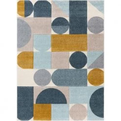 Ruby Rita Multi Modern Geometric Scandinavian 5 ft. 3 in. x 7 ft. 3 in. Area Rug by Well Woven