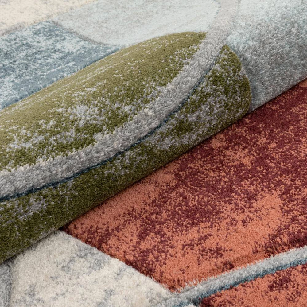 Ruby Jive Modern Abstract Geometric Arcs and Shapes Multi 5 ft. 3 in. x 7 ft. 3 in. Area Rug by Well Woven 8 Ruby Jive Modern Abstract Geometric Arcs and Shapes Multi 5 ft. 3 in. x 7 ft. 3 in. Area Rug by Well Woven - Image 6