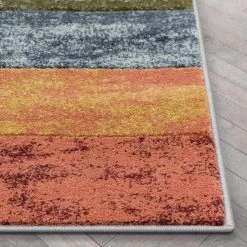Ruby Jive Modern Abstract Geometric Arcs and Shapes Multi 5 ft. 3 in. x 7 ft. 3 in. Area Rug by Well Woven 16 Ruby Jive Modern Abstract Geometric Arcs and Shapes Multi 5 ft. 3 in. x 7 ft. 3 in. Area Rug by Well Woven -Linon Home Decor Sales multi well woven area rugs ru 161 5 44 1000