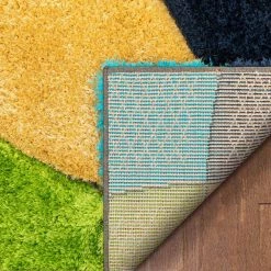 San Francisco Newport Modern Geometric Shag Multi 2 ft. 7 in. x 9 ft. 10 in. Runner 3D Textured Runner Rug by Well Woven -Linon Home Decor Sales multi well woven area rugs sf 111 2l 44 1000