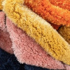 San Francisco Rainbow Modern Geometric Shag Multi 3 ft. 11 in. x 5 ft. 3 in. 3D Textured Super Soft and Thick Area Rug by Well Woven 13 San Francisco Rainbow Modern Geometric Shag Multi 3 ft. 11 in. x 5 ft. 3 in. 3D Textured Super Soft and Thick Area Rug by Well Woven -Linon Home Decor Sales multi well woven area rugs sf 131 4 4f 1000