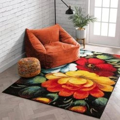 Viva Congratulations Multi Color Modern Floral 5 ft. 3 in. x 7 ft. 3 in. Area Rug by Well Woven 11 Viva Congratulations Multi Color Modern Floral 5 ft. 3 in. x 7 ft. 3 in. Area Rug by Well Woven -Linon Home Decor Sales multi well woven area rugs vi143 5 c3 1000