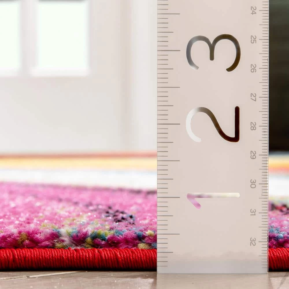 Viva Pleasure Multi 5 ft. x 7 ft. Modern Area Rug by Well Woven 9 Viva Pleasure Multi 5 ft. x 7 ft. Modern Area Rug by Well Woven - Image 7