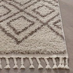 Cabana Radley Natural Modern Tribal Shag Moroccan Trellis 3 ft. 11 in. x 5 ft. 3 in. Area Rug by Well Woven 13 Cabana Radley Natural Modern Tribal Shag Moroccan Trellis 3 ft. 11 in. x 5 ft. 3 in. Area Rug by Well Woven -Linon Home Decor Sales natural well woven area rugs cb 22 4 4f 1000
