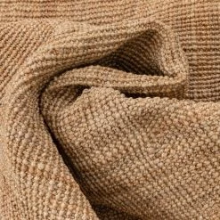 Lani Boucle Natural 5 ft. x 7 ft. 6 in. Hand-Woven Jute Farmhouse Solid Pattern Area Rug by Well Woven -Linon Home Decor Sales natural well woven area rugs lan 18 5 4f 1000