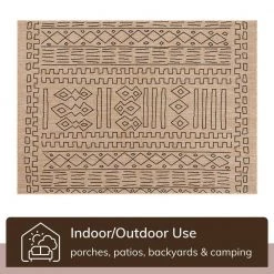 Milo Anza Natural 7 ft. 10 in. x 9 ft. 10 in. Tribal Medallion Pattern Flat-Weave Indoor/Outdoor Area Rug by Well Woven 14 Milo Anza Natural 7 ft. 10 in. x 9 ft. 10 in. Tribal Medallion Pattern Flat-Weave Indoor/Outdoor Area Rug by Well Woven -Linon Home Decor Sales natural well woven outdoor rugs mil 22 7 1f 1000