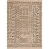 Milo Anza Natural 7 ft. 10 in. x 9 ft. 10 in. Tribal Medallion Pattern Flat-Weave Indoor/Outdoor Area Rug by Well Woven