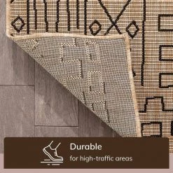 Milo Anza Natural 7 ft. 10 in. x 9 ft. 10 in. Tribal Medallion Pattern Flat-Weave Indoor/Outdoor Area Rug by Well Woven 17 Milo Anza Natural 7 ft. 10 in. x 9 ft. 10 in. Tribal Medallion Pattern Flat-Weave Indoor/Outdoor Area Rug by Well Woven -Linon Home Decor Sales natural well woven outdoor rugs mil 22 7 76 1000