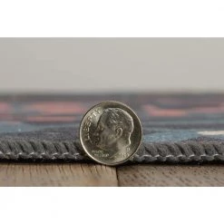 Mily Navy and Gold 3 ft. W x 5 ft. L Washable Polyester Indoor/Outdoor Area Rug by Linon Home Decor 12 Mily Navy and Gold 3 ft. W x 5 ft. L Washable Polyester Indoor/Outdoor Area Rug by Linon Home Decor -Linon Home Decor Sales navy gold linon home decor outdoor rugs thdr04020 4f 1000