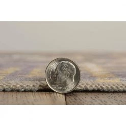 Ocala Navy and Sand 5 ft. x 7 ft. Washable Polyester Indoor/Outdoor Area Rug by Linon Home Decor -Linon Home Decor Sales navy sand linon home decor outdoor rugs thdr04093 4f 1000