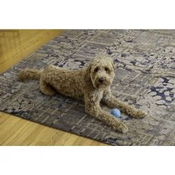 Ocala Navy and Sand 5 ft. x 7 ft. Washable Polyester Indoor/Outdoor Area Rug by Linon Home Decor -Linon Home Decor Sales navy sand linon home decor outdoor rugs thdr04093 fa 1000