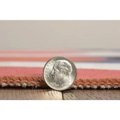 Jupiter Orange and Pink 5 ft. x 7 ft. Washable Polyester Indoor/Outdoor Area Rug by Linon Home Decor -Linon Home Decor Sales orange pink linon home decor outdoor rugs thdr04089 4f 1000