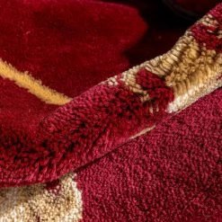 Timeless Fleur De Lis Red 8 ft. x 11 ft. Formal Area Rug by Well Woven -Linon Home Decor Sales red well woven area rugs 36207 4f 1000