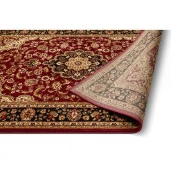 Barclay Medallion Kashan Red 8 ft. x 10 ft. Traditional Area Rug by Well Woven -Linon Home Decor Sales red well woven area rugs 541007 1d 1000