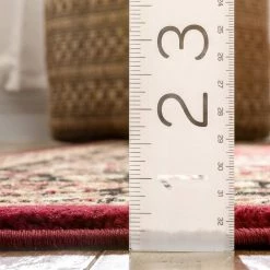 Barclay Medallion Kashan Red 8 ft. x 10 ft. Traditional Area Rug by Well Woven -Linon Home Decor Sales red well woven area rugs 541007 fa 1000