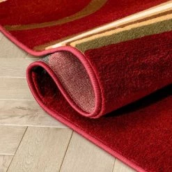 Barclay Arcs and Shapes Red 7 ft. 10 in. x 9 ft. 10 in. Modern Geometric Area Rug by Well Woven 23 Barclay Arcs and Shapes Red 7 ft. 10 in. x 9 ft. 10 in. Modern Geometric Area Rug by Well Woven -Linon Home Decor Sales red well woven area rugs 547807 1f 1000