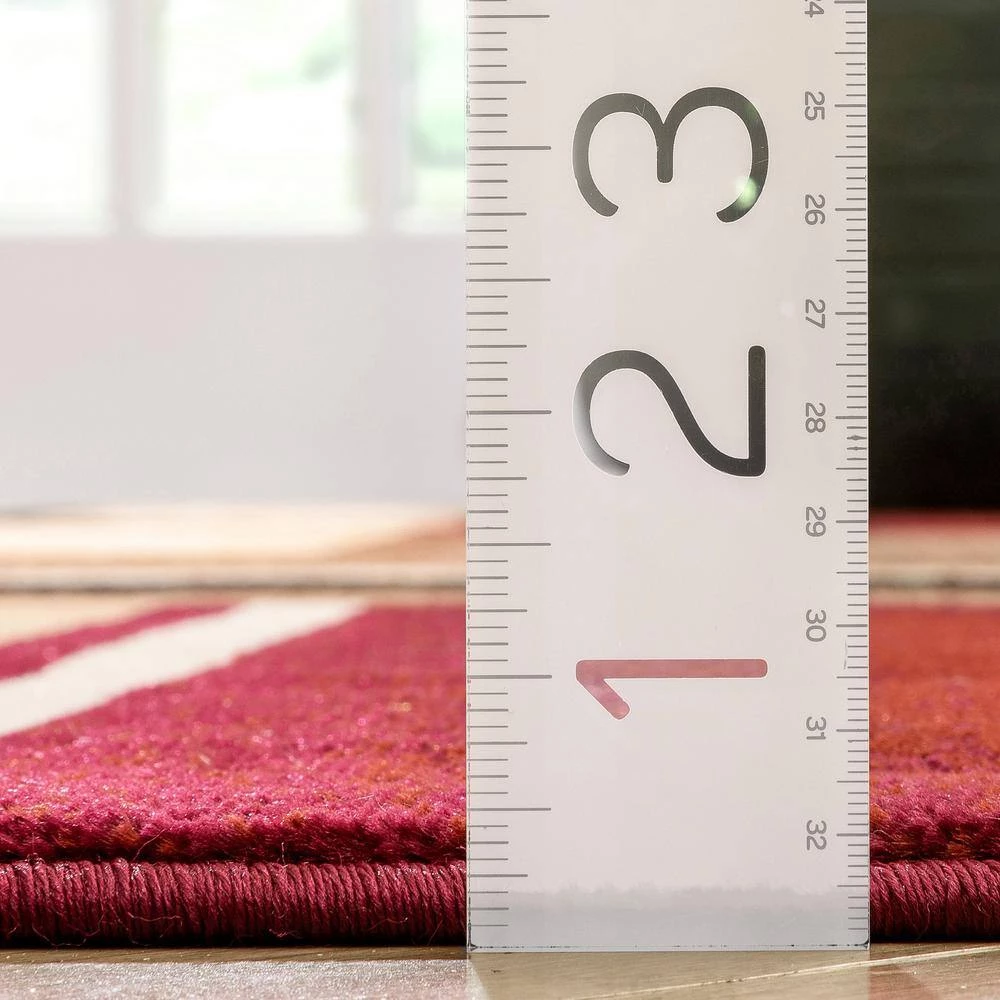 Barclay Arcs and Shapes Red 7 ft. 10 in. x 9 ft. 10 in. Modern Geometric Area Rug by Well Woven 12 Barclay Arcs and Shapes Red 7 ft. 10 in. x 9 ft. 10 in. Modern Geometric Area Rug by Well Woven - Image 10