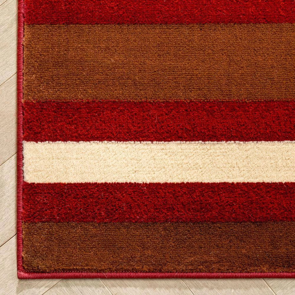 Barclay Arcs and Shapes Red 7 ft. 10 in. x 9 ft. 10 in. Modern Geometric Area Rug by Well Woven 14 Barclay Arcs and Shapes Red 7 ft. 10 in. x 9 ft. 10 in. Modern Geometric Area Rug by Well Woven - Image 12