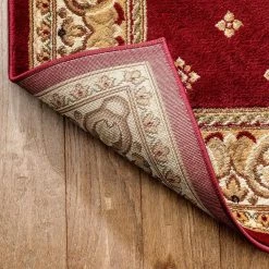 Barclay Hudson Terrace Red 8 ft. x 10 ft. Traditional Border Area Rug by Well Woven -Linon Home Decor Sales red well woven area rugs 548907 fa 1000