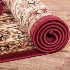 Barclay Sarouk Red 5 ft. x 7 ft. Traditional Floral Area Rug by Well Woven 15 Barclay Sarouk Red 5 ft. x 7 ft. Traditional Floral Area Rug by Well Woven -Linon Home Decor Sales red well woven area rugs 549305 40 1000